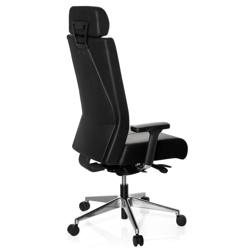 Produktabbildung Nr. 6: hjh OFFICE Bürostuhl / Drehstuhl PRO-TEC XXL Leder, schwarz