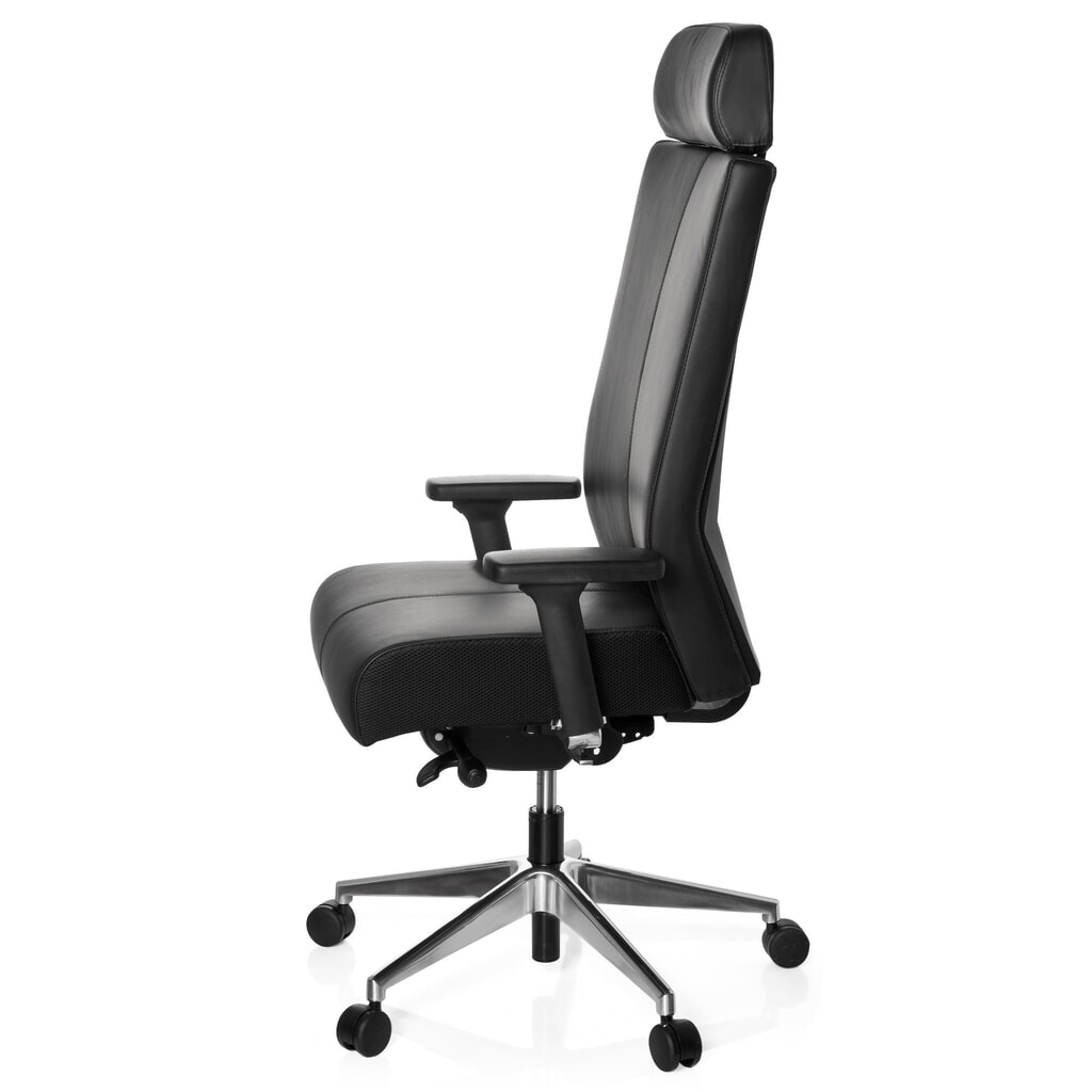 Produktabbildung Nr. 10: hjh OFFICE Bürostuhl / Drehstuhl PRO-TEC XXL Leder, schwarz