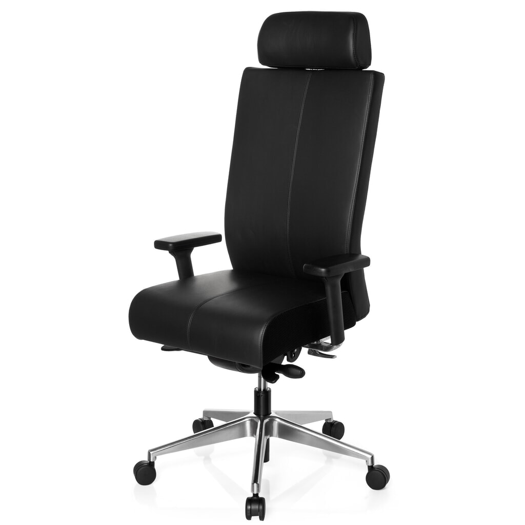 Produktabbildung Nr. 11: hjh OFFICE Bürostuhl / Drehstuhl PRO-TEC XXL Leder, schwarz