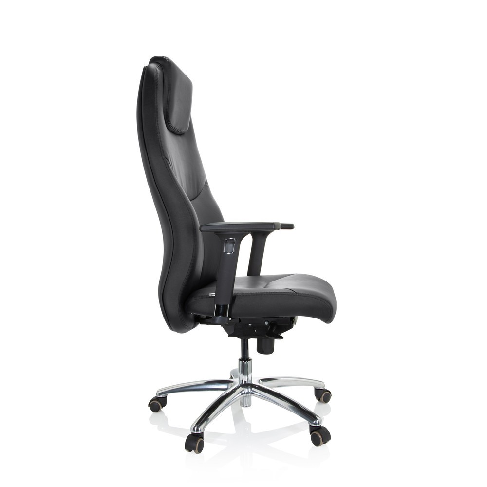 Produktabbildung Nr. 8: hjh OFFICE Bürostuhl / Chefsessel FERRARA Leder, schwarz