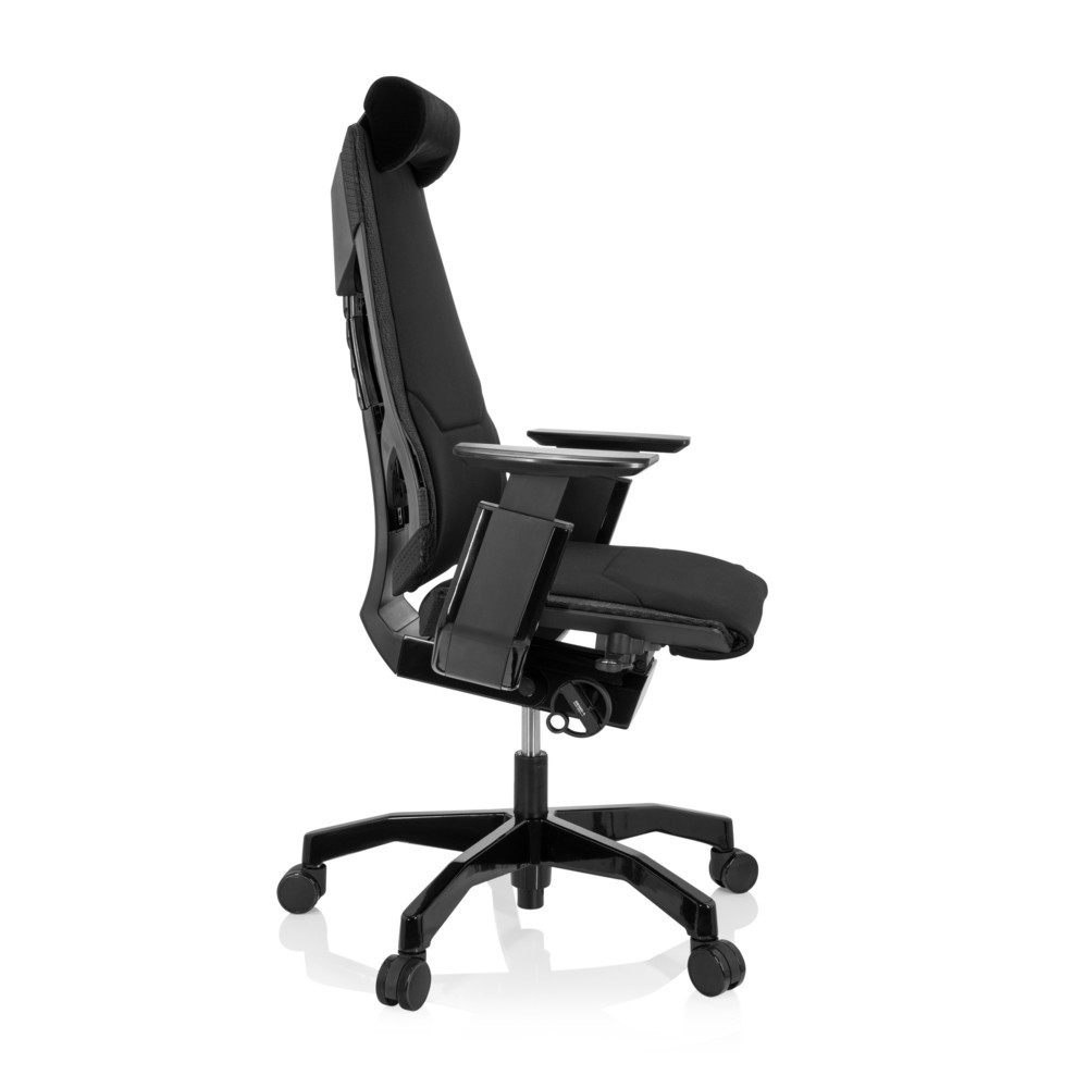 Produktabbildung Nr. 3: hjh OFFICE Bürostuhl / Drehstuhl GENIDIA BLACK Stoff, schwarz