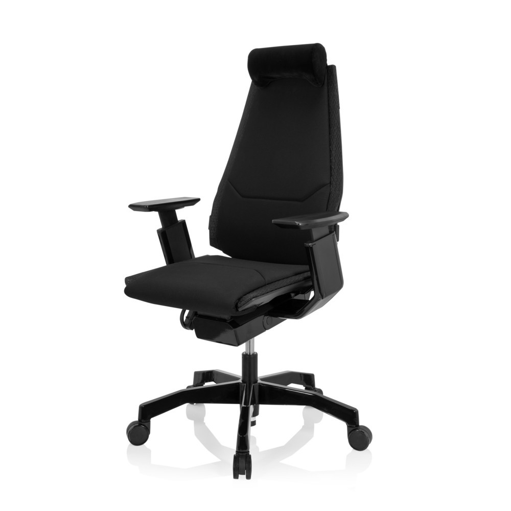 Produktabbildung Nr. 9: hjh OFFICE Bürostuhl / Drehstuhl GENIDIA BLACK Stoff, schwarz