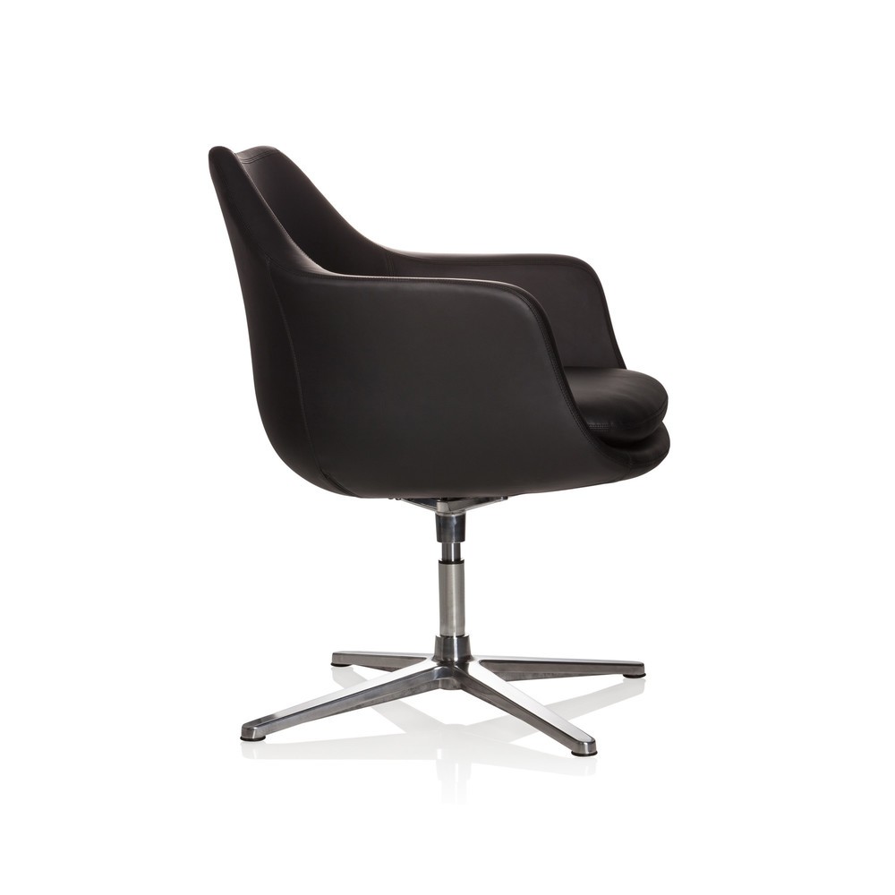 Produktabbildung Nr. 3: hjh OFFICE Bürostuhl / Loungesessel Artemia Kunstleder, schwarz