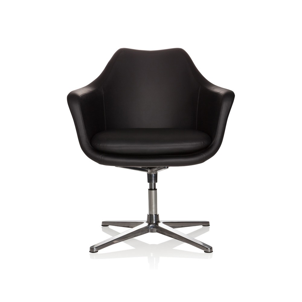 Produktabbildung: hjh OFFICE Bürostuhl / Loungesessel Artemia Kunstleder, schwarz
