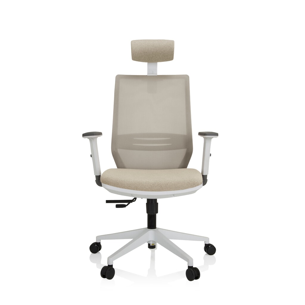 hjh OFFICE Bürostuhl / Drehstuhl PROFONDO PRO W Netzstoff / Stoff, beige Produktabbildung: hjh OFFICE Bürostuhl / Drehstuhl PROFONDO PRO W Netzstoff / Stoff, beige