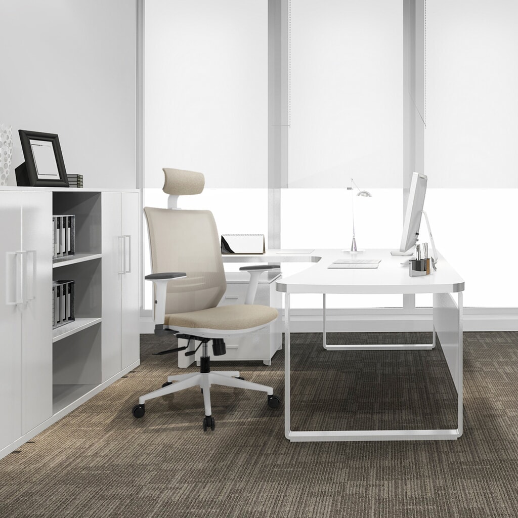 hjh OFFICE Bürostuhl / Drehstuhl PROFONDO PRO W Netzstoff / Stoff, beige Produktabbildung Nr. 7: hjh OFFICE Bürostuhl / Drehstuhl PROFONDO PRO W Netzstoff / Stoff, beige
