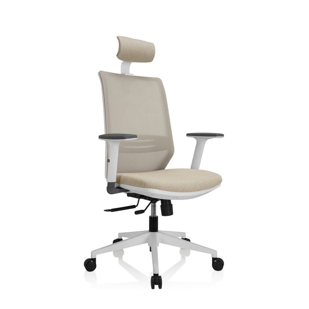 Produktabbildung Nr. 8: hjh OFFICE Bürostuhl / Drehstuhl PROFONDO PRO W Netzstoff / Stoff, beige