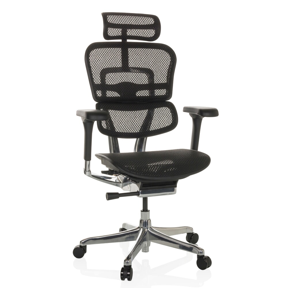 Produktabbildung Nr. 10: hjh OFFICE Chefsessel ERGOHUMAN GEN2, Tragkraft 150 kg, Netzstoff, Sitzhöhe 480 - 590 mm, schwarz