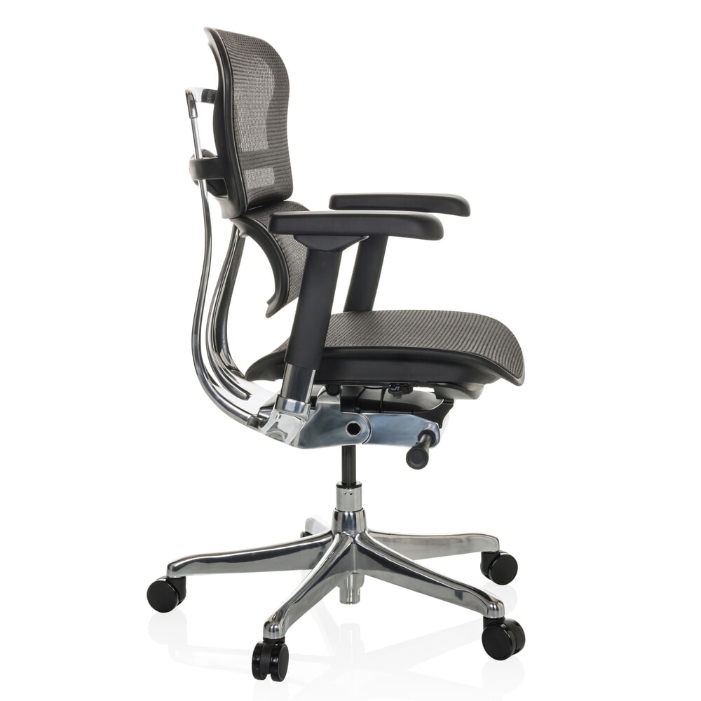 Produktabbildung Nr. 9: hjh OFFICE Chefsessel ERGOHUMAN BASE GEN2, Tragkraft 150 kg, Netzstoff, Sitzhöhe 470 - 580 mm, schwarz, ohne Kopfstütze