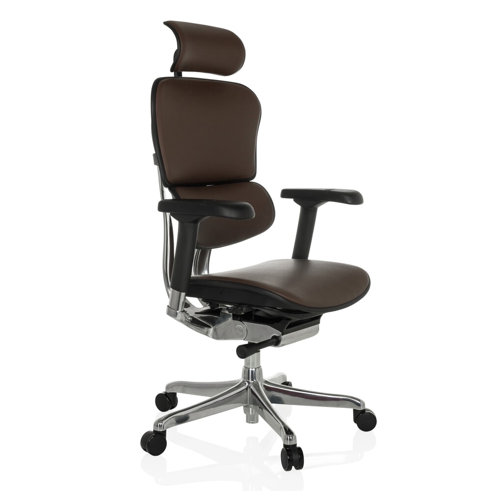 Produktabbildung Nr. 8: hjh OFFICE Chefsessel ERGOHUMAN GEN2, Tragkraft 150 kg, Echtleder, Sitzhöhe 460 - 560 mm, dunkelbraun