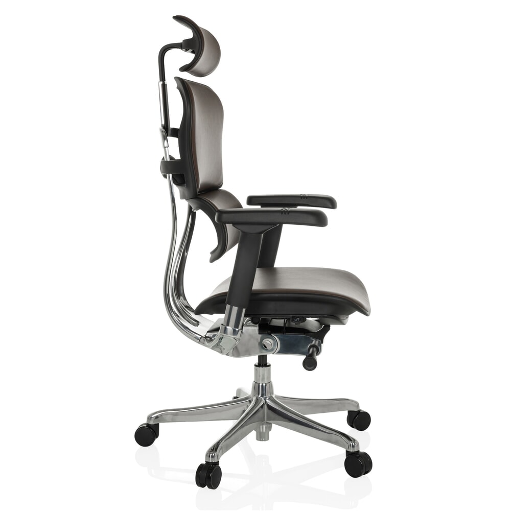 Produktabbildung Nr. 10: hjh OFFICE Chefsessel ERGOHUMAN GEN2, Tragkraft 150 kg, Echtleder, Sitzhöhe 460 - 560 mm, dunkelbraun