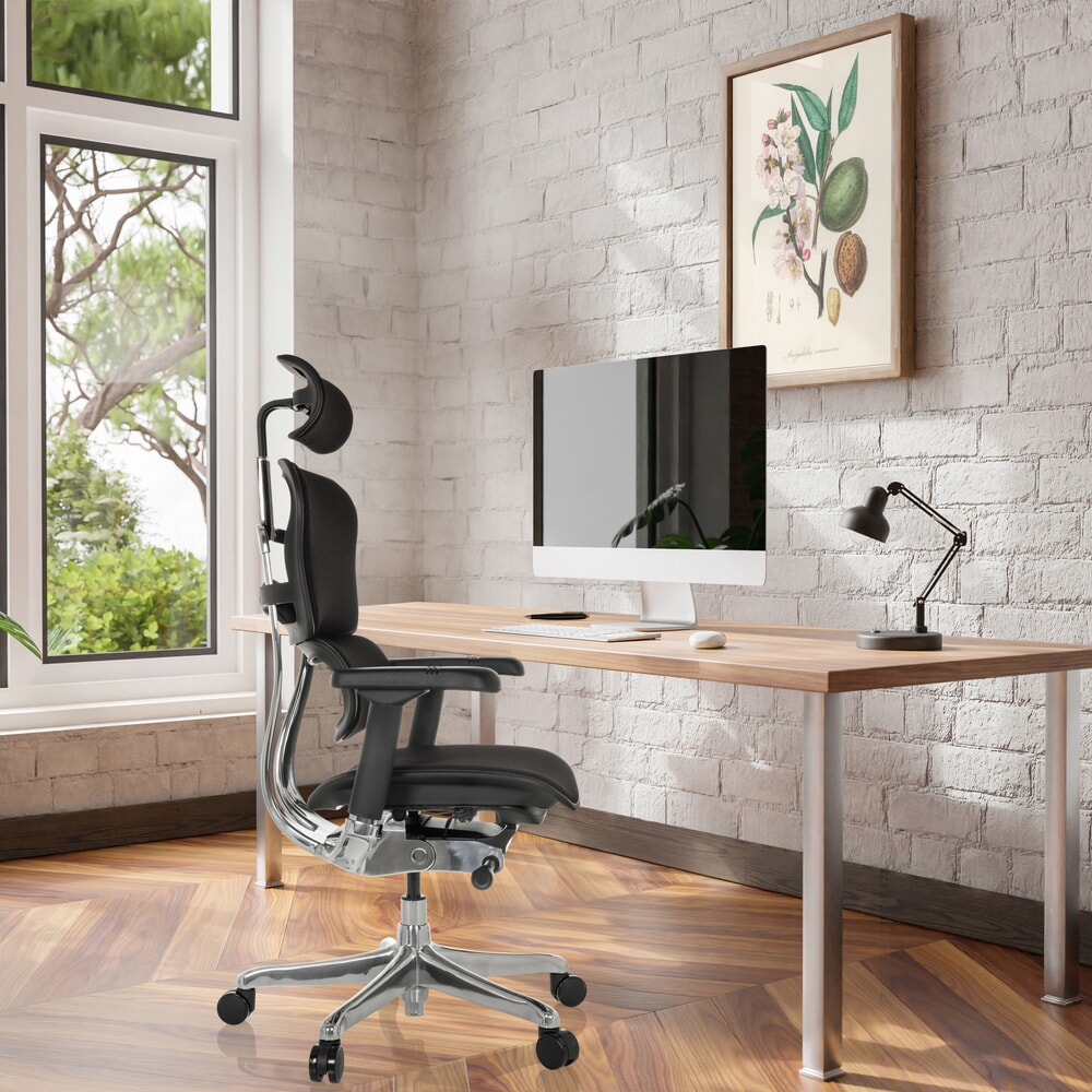 Produktabbildung Nr. 5: hjh OFFICE Chefsessel ERGOHUMAN GEN2, Tragkraft 150 kg, Vollpolster, Sitzhöhe 450 - 560 mm, schwarz