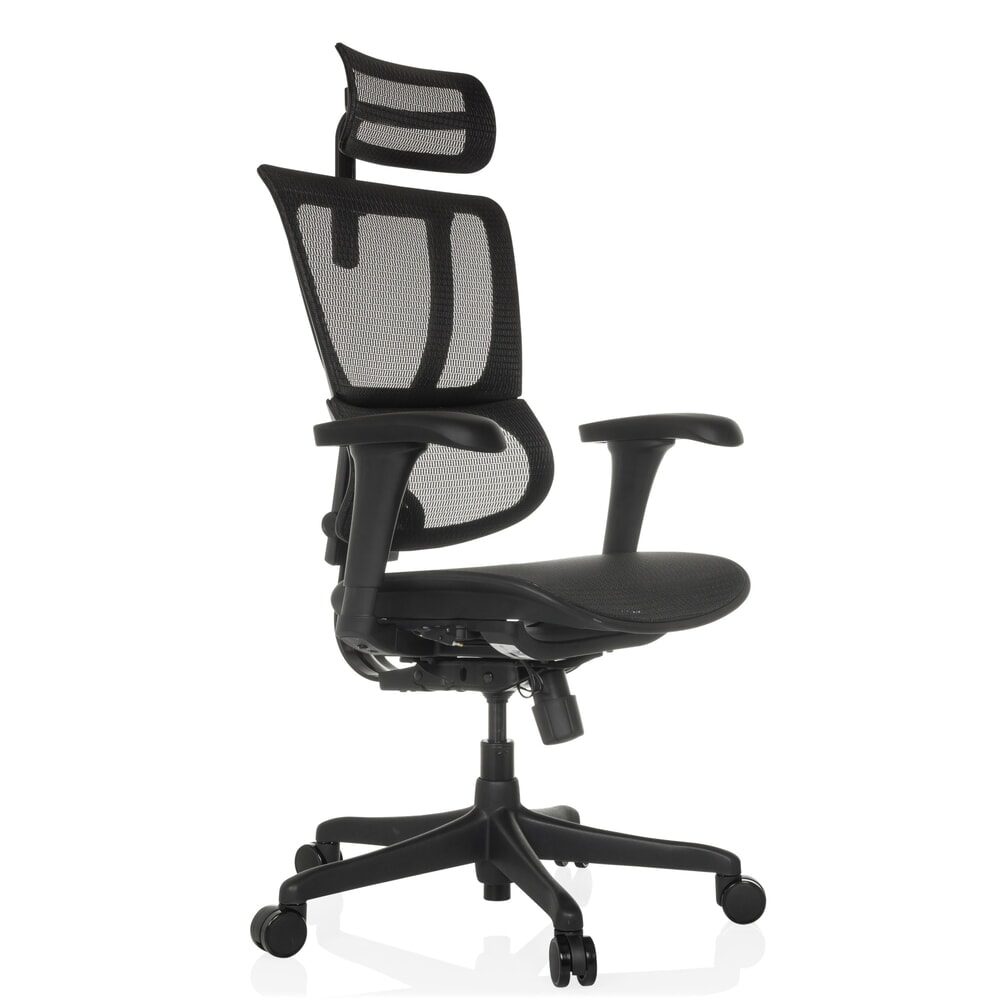 Produktabbildung Nr. 8: hjh OFFICE Chefsessel ERGOHUMAN SLIM ECO M GEN2, mit flexibler Rückenlehne, Tragkraft 120 kg, Höhe 1120 - 1340 mm, Netzstoffsitz, schwarz