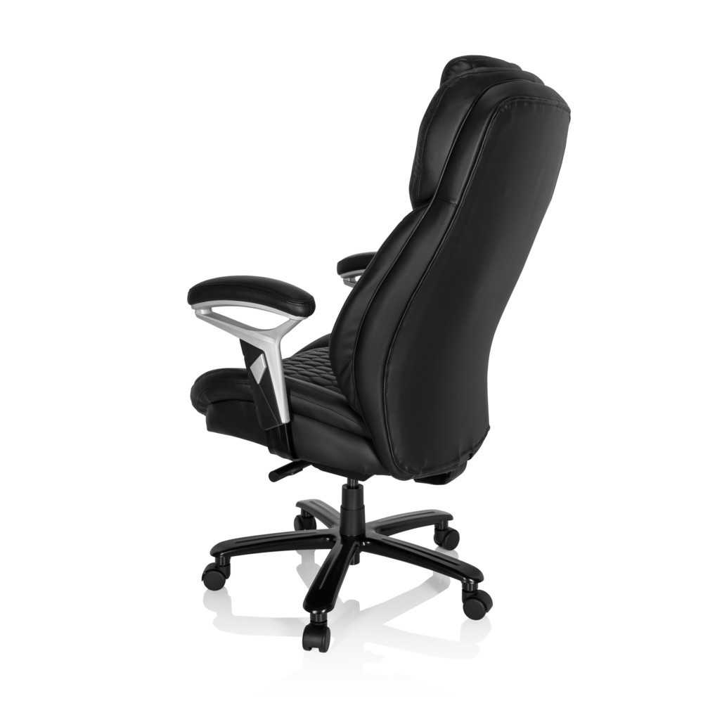 Produktabbildung Nr. 7: hjh OFFICE Chefsessel PULLMANN I Leder, schwarz