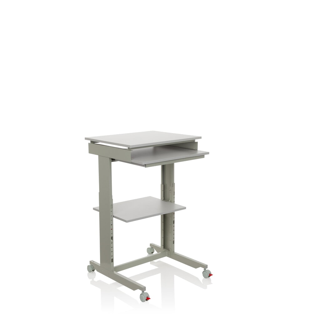 hjh OFFICE Computertisch / Schreibtisch WORKSTATION, grau Produktabbildung Nr. 6: hjh OFFICE Computertisch / Schreibtisch WORKSTATION, grau