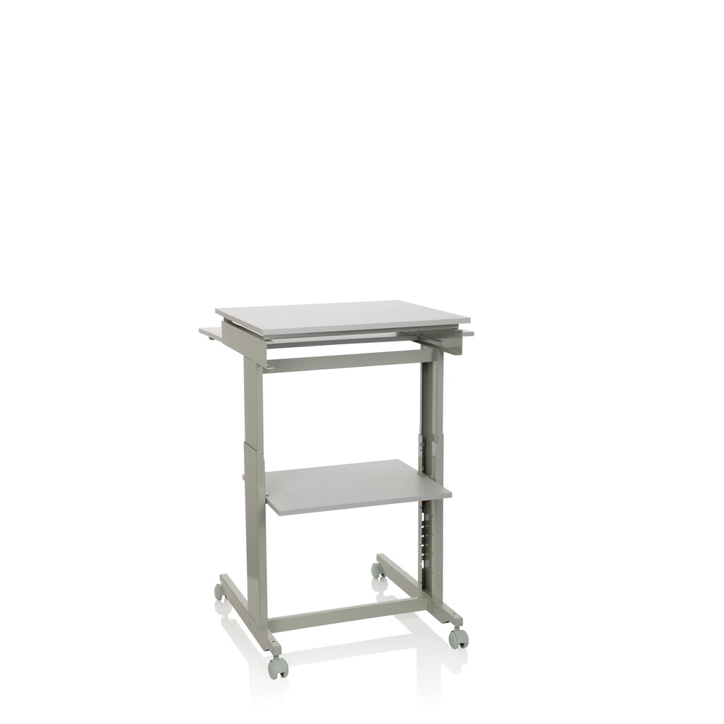 hjh OFFICE Computertisch / Schreibtisch WORKSTATION, grau Produktabbildung Nr. 10: hjh OFFICE Computertisch / Schreibtisch WORKSTATION, grau