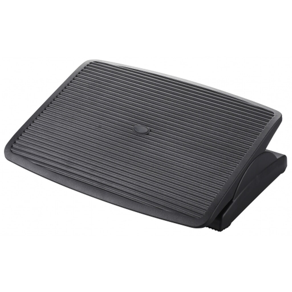 hjh OFFICE Fußstütze PIEDINO STRIPE, neigbar, schwarz Produktabbildung: hjh OFFICE Fußstütze PIEDINO STRIPE, neigbar, schwarz