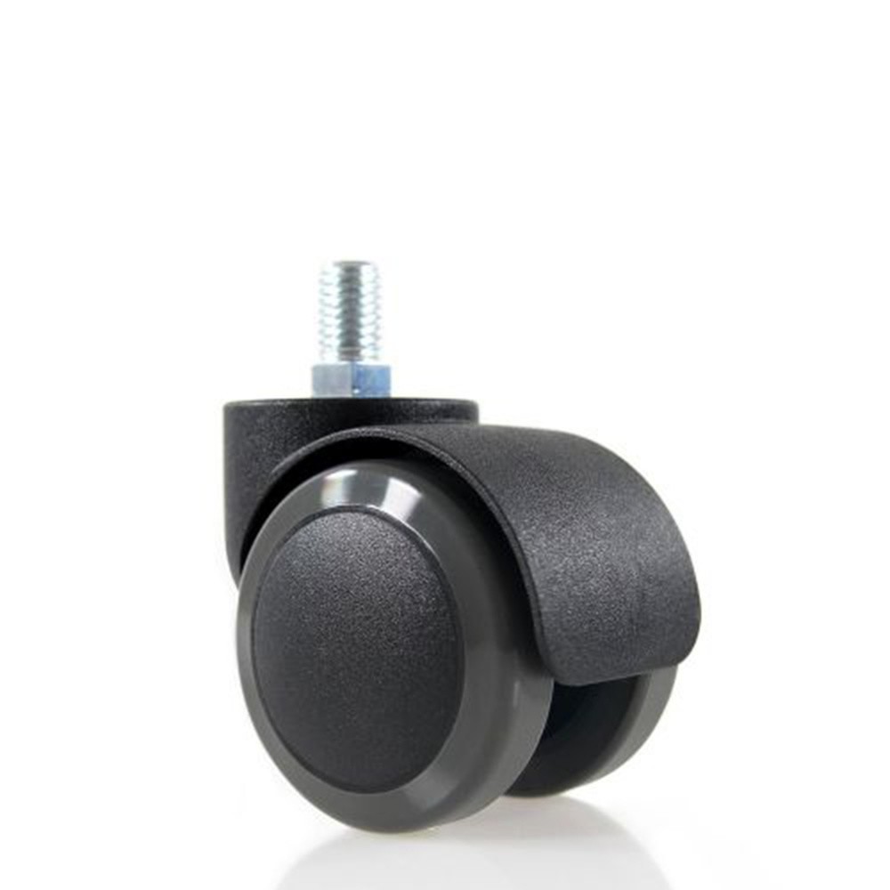 Produktabbildung: hjh OFFICE 5x Hartbodenrollen 50 mm / Gewinde M10 Büro-Stuhl-Rollen für Hartböden, (5er Pack)