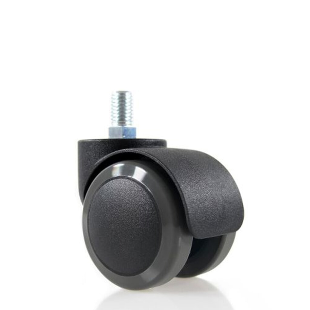 Produktabbildung: hjh OFFICE 5x Hartbodenrollen 50 mm / Gewinde M10 Büro-Stuhl-Rollen für Hartböden, (5er Pack)