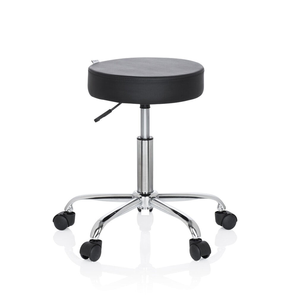 Produktabbildung: hjh OFFICE Hocker / Drehhocker OPERATOR II Kunstleder, schwarz