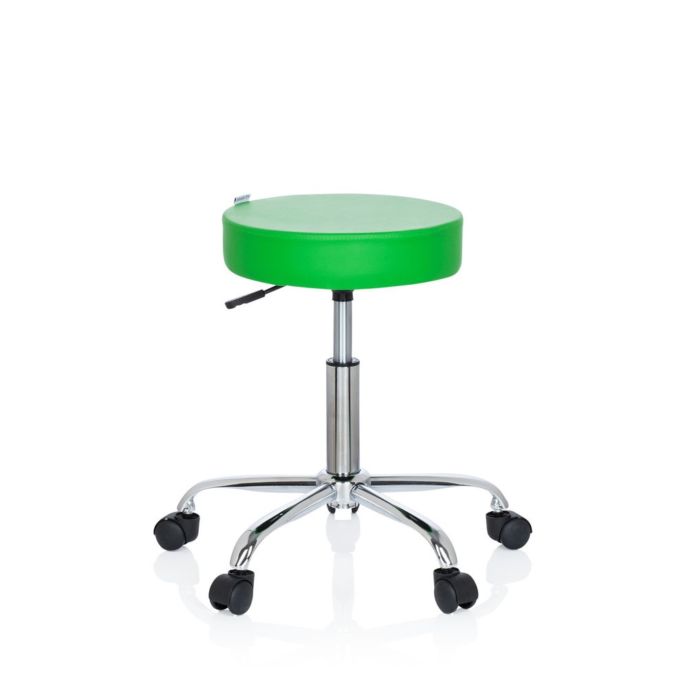 Produktabbildung Nr. 1: hjh OFFICE Hocker / Drehhocker OPERATOR II Kunstleder, grün