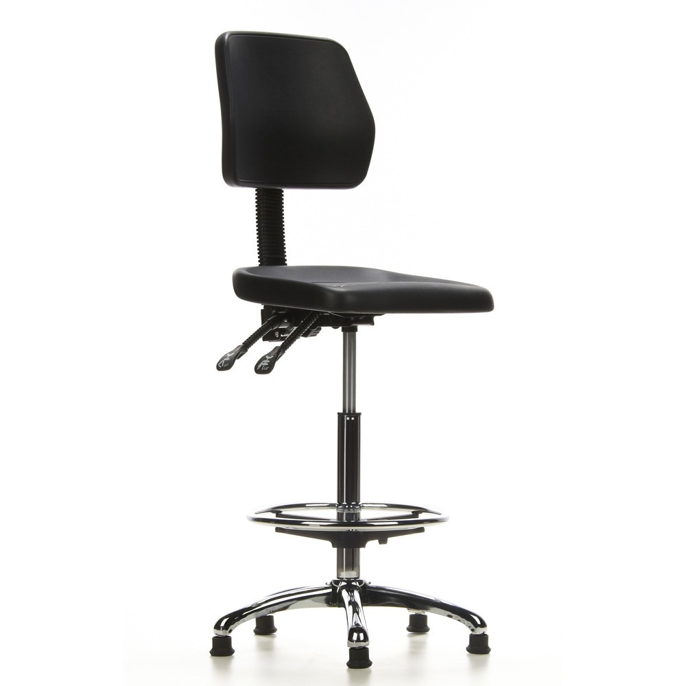 Produktabbildung Nr. 2: hjh OFFICE Hocker / Drehhocker TOP WORK 11 Hartschaum, schwarz