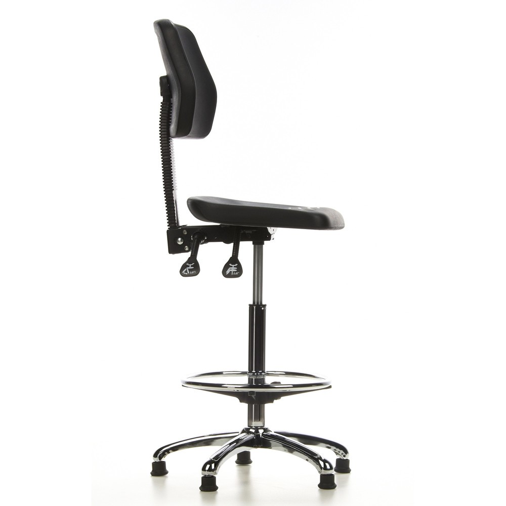 Produktabbildung Nr. 3: hjh OFFICE Hocker / Drehhocker TOP WORK 11 Hartschaum, schwarz