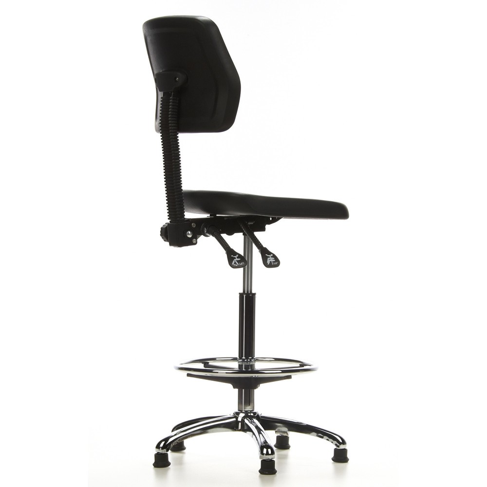 Produktabbildung Nr. 4: hjh OFFICE Hocker / Drehhocker TOP WORK 11 Hartschaum, schwarz