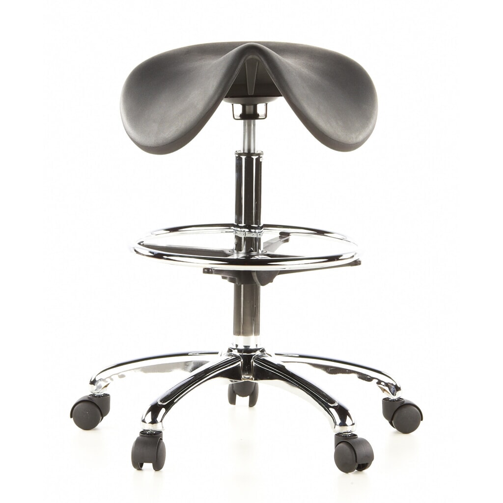 hjh OFFICE Hocker / Drehhocker TOP WORK 13 Hartschaum, schwarz Produktabbildung: hjh OFFICE Hocker / Drehhocker TOP WORK 13 Hartschaum, schwarz