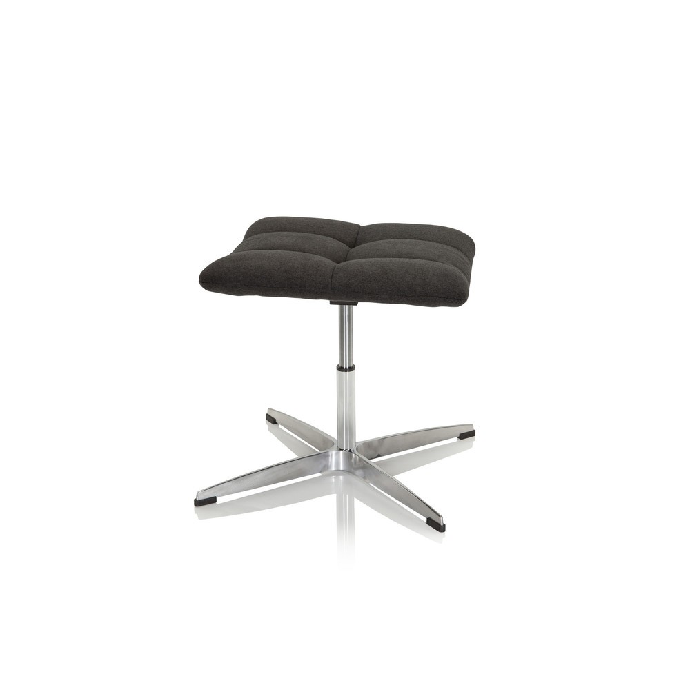 Produktabbildung Nr. 3: hjh OFFICE Hocker / Drehstuhl SARANTO Stoff, schwarz