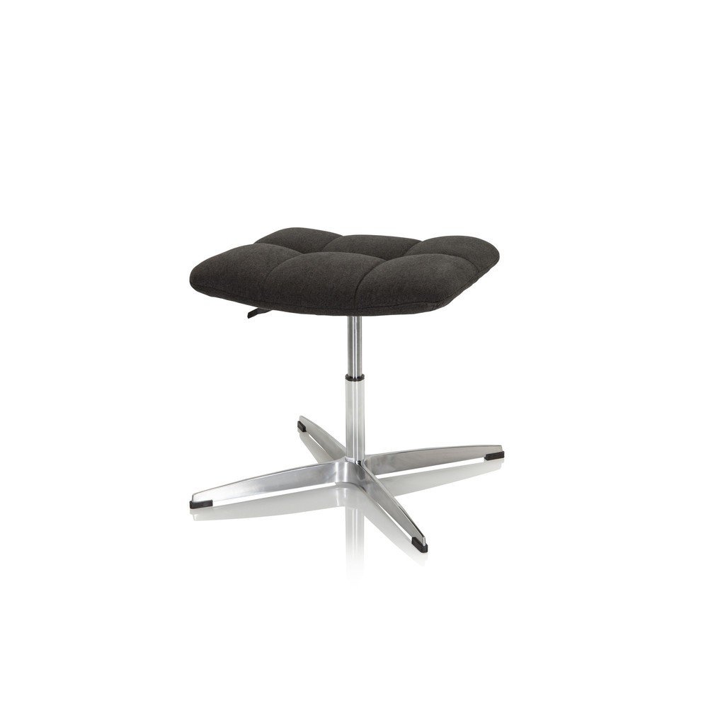 Produktabbildung Nr. 5: hjh OFFICE Hocker / Drehstuhl SARANTO Stoff, schwarz