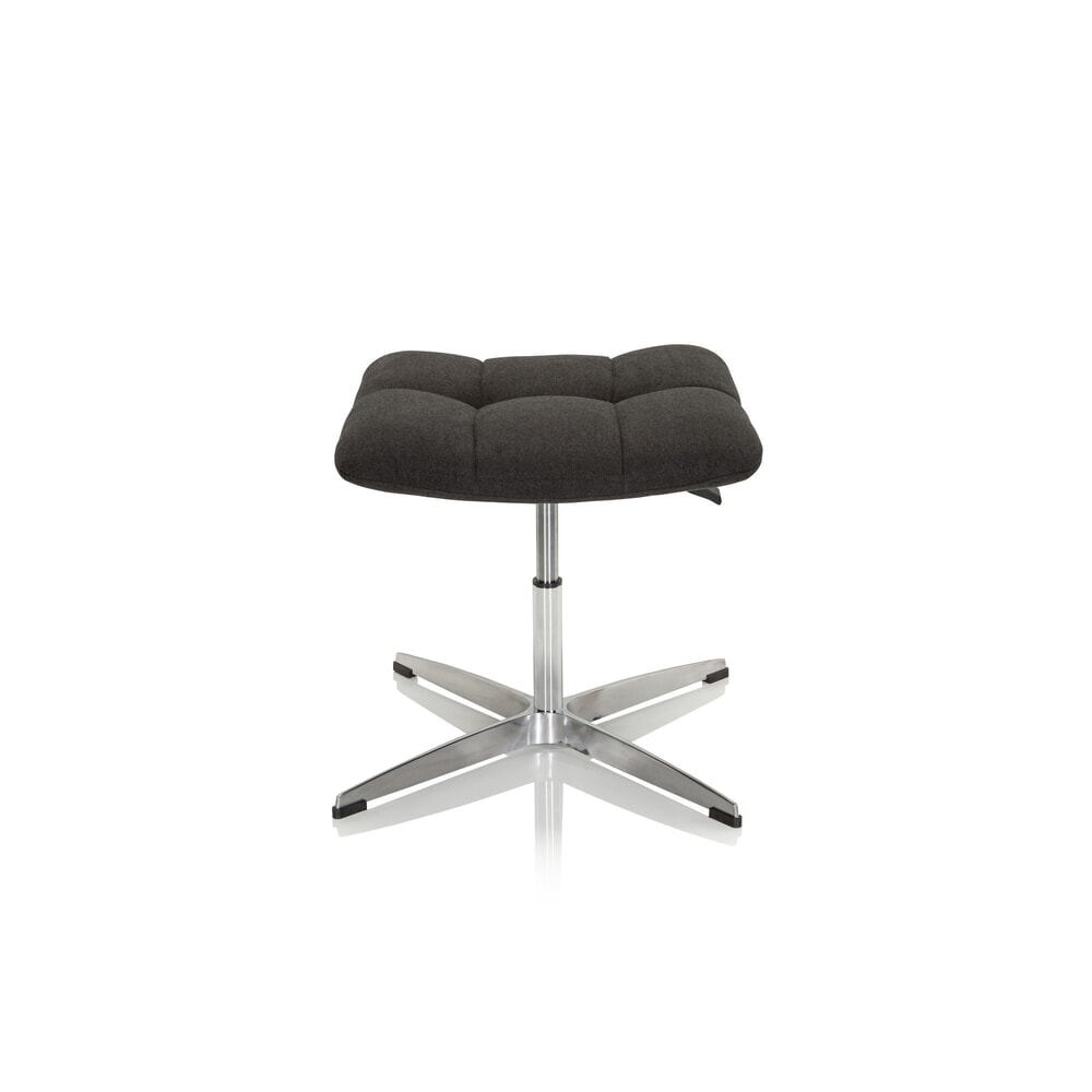 Produktabbildung: hjh OFFICE Hocker / Drehstuhl SARANTO Stoff, schwarz