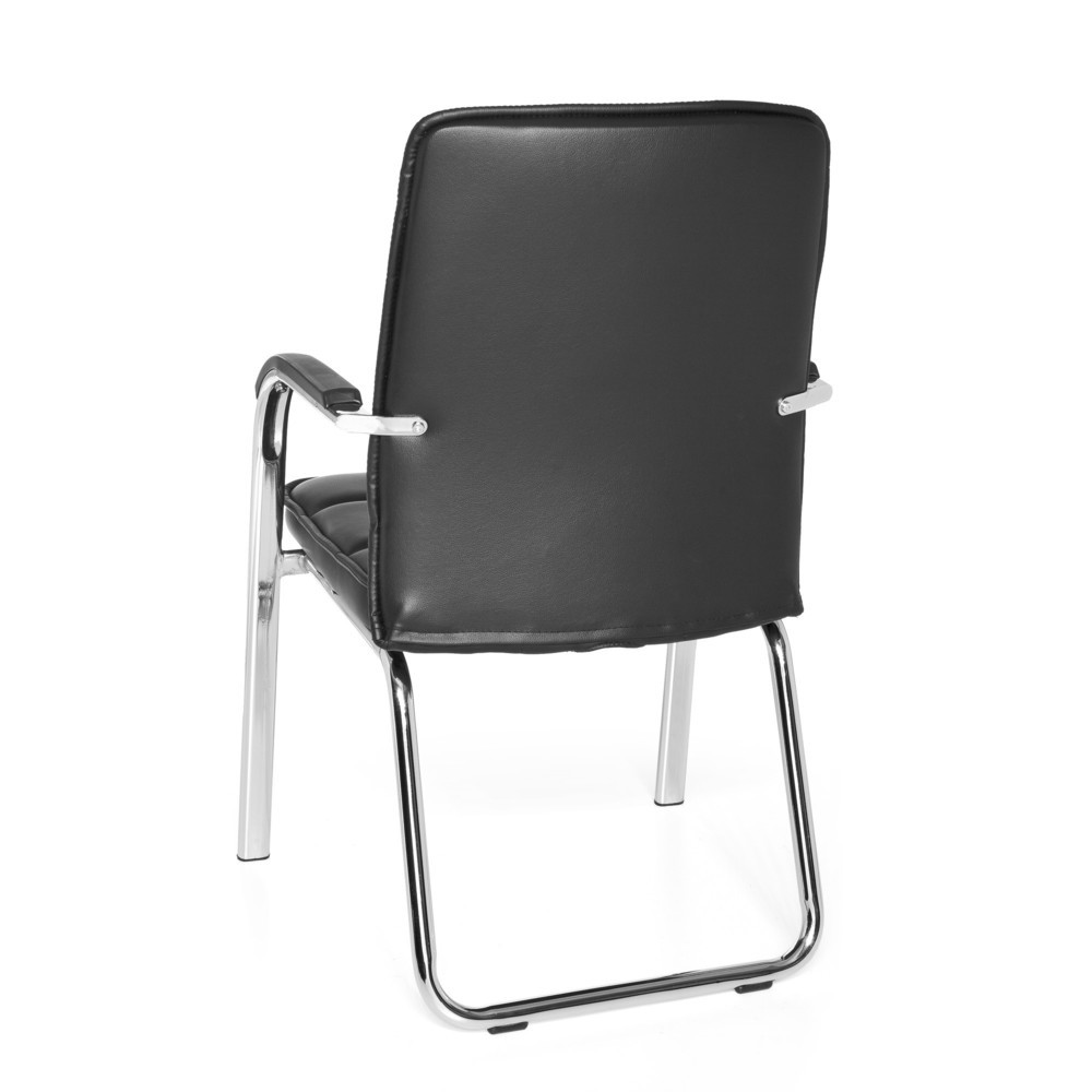 Produktabbildung Nr. 7: hjh OFFICE Konferenzstuhl / Besucherstuhl / BORNE V PU, schwarz