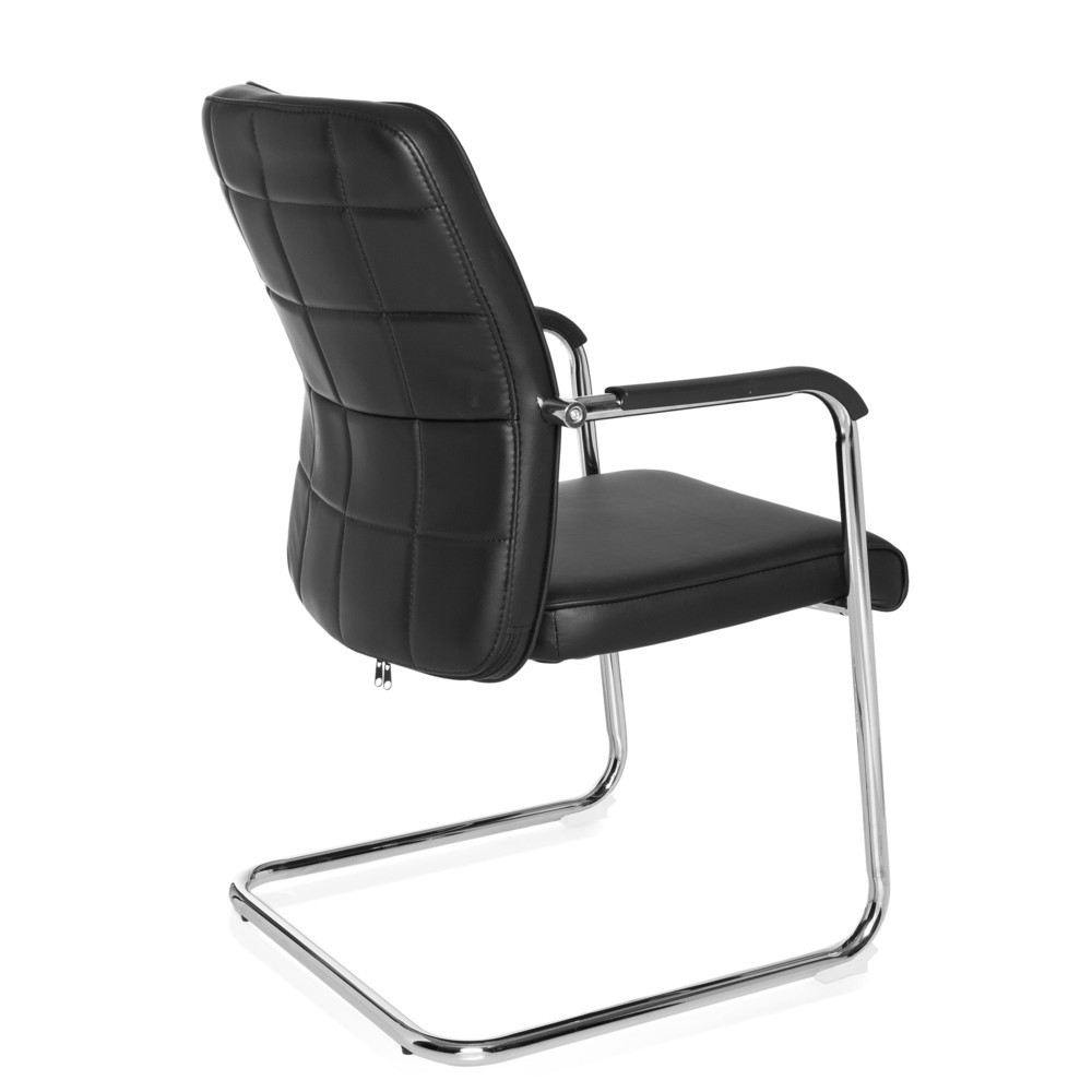 Produktabbildung Nr. 4: hjh OFFICE Konferenzstuhl / Freischwinger / FLEXO V PU, schwarz