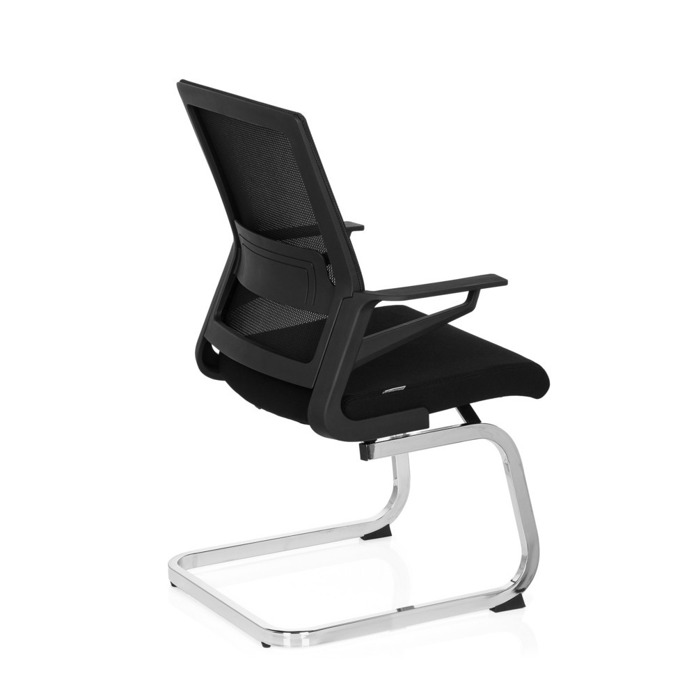 Produktabbildung Nr. 7: hjh OFFICE Konferenzstuhl / Freischwinger / INVENTOR V Stoff, schwarz