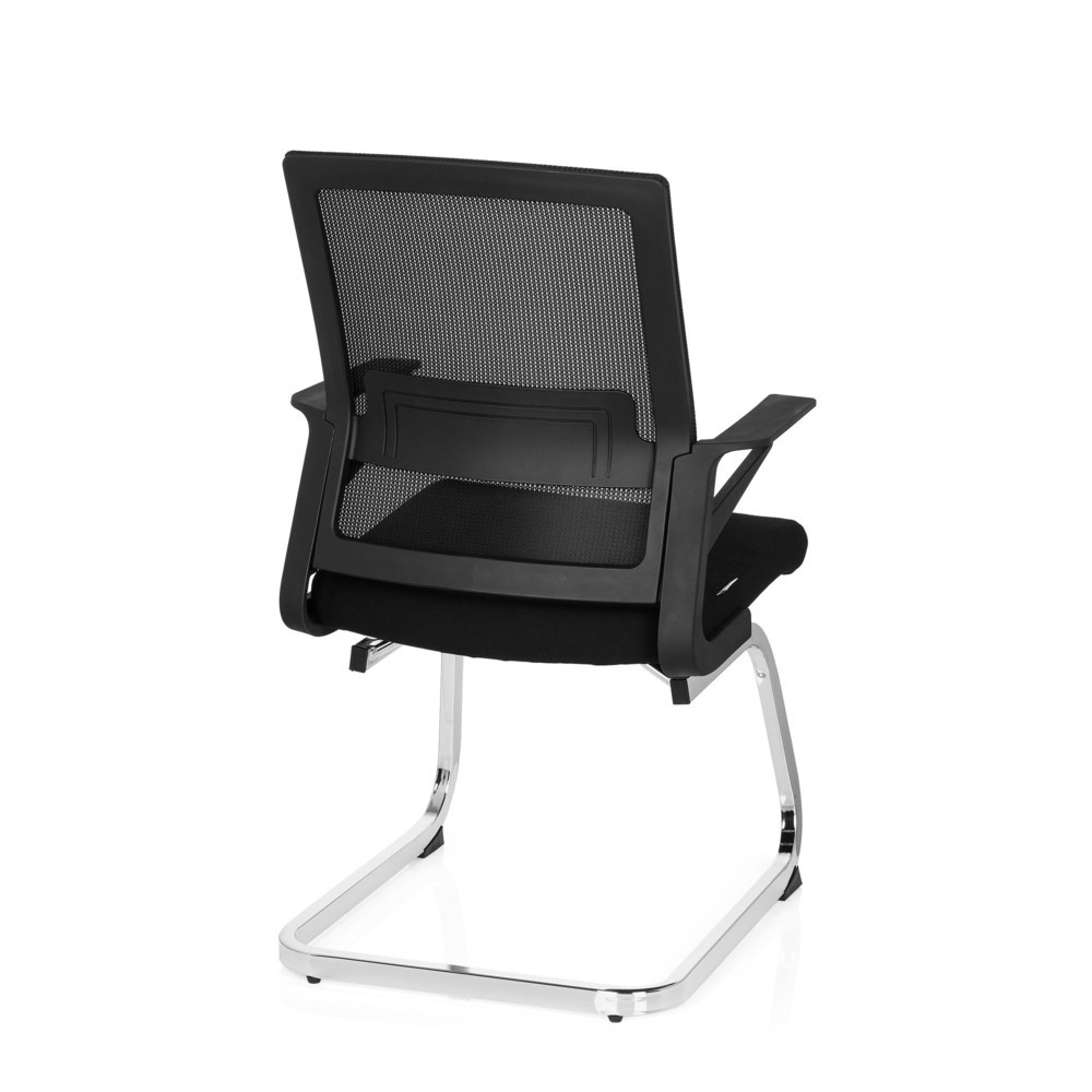 Produktabbildung Nr. 8: hjh OFFICE Konferenzstuhl / Freischwinger / INVENTOR V Stoff, schwarz