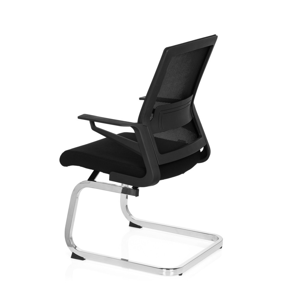 Produktabbildung Nr. 10: hjh OFFICE Konferenzstuhl / Freischwinger / INVENTOR V Stoff, schwarz