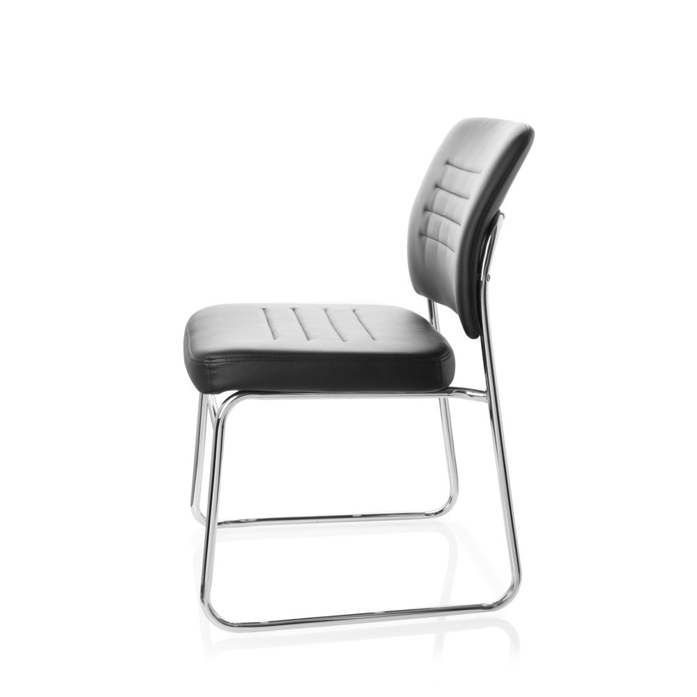 Produktabbildung Nr. 9: hjh OFFICE Konferenzstuhl / Besucherstuhl / TONSO V Kunstleder, schwarz