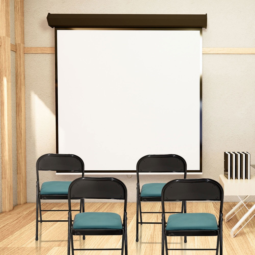 Produktabbildung Nr. 8: hjh OFFICE Konferenzstuhl / Besucherstuhl / Klappstuhl TUDELA I Samt, türkis