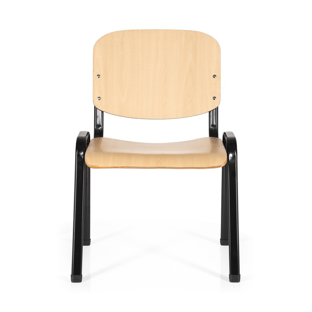 Produktabbildung Nr. 1: hjh OFFICE Konferenzstuhl / Besucherstuhl / XT 600, schwarz/buche