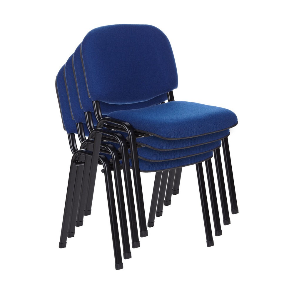 Produktabbildung Nr. 3: hjh OFFICE Konferenzstuhl / Besucherstuhl / XT 600, schwarz/blau