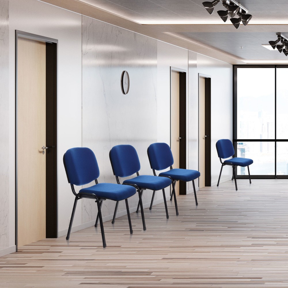 Produktabbildung Nr. 4: hjh OFFICE Konferenzstuhl / Besucherstuhl / XT 600, schwarz/blau