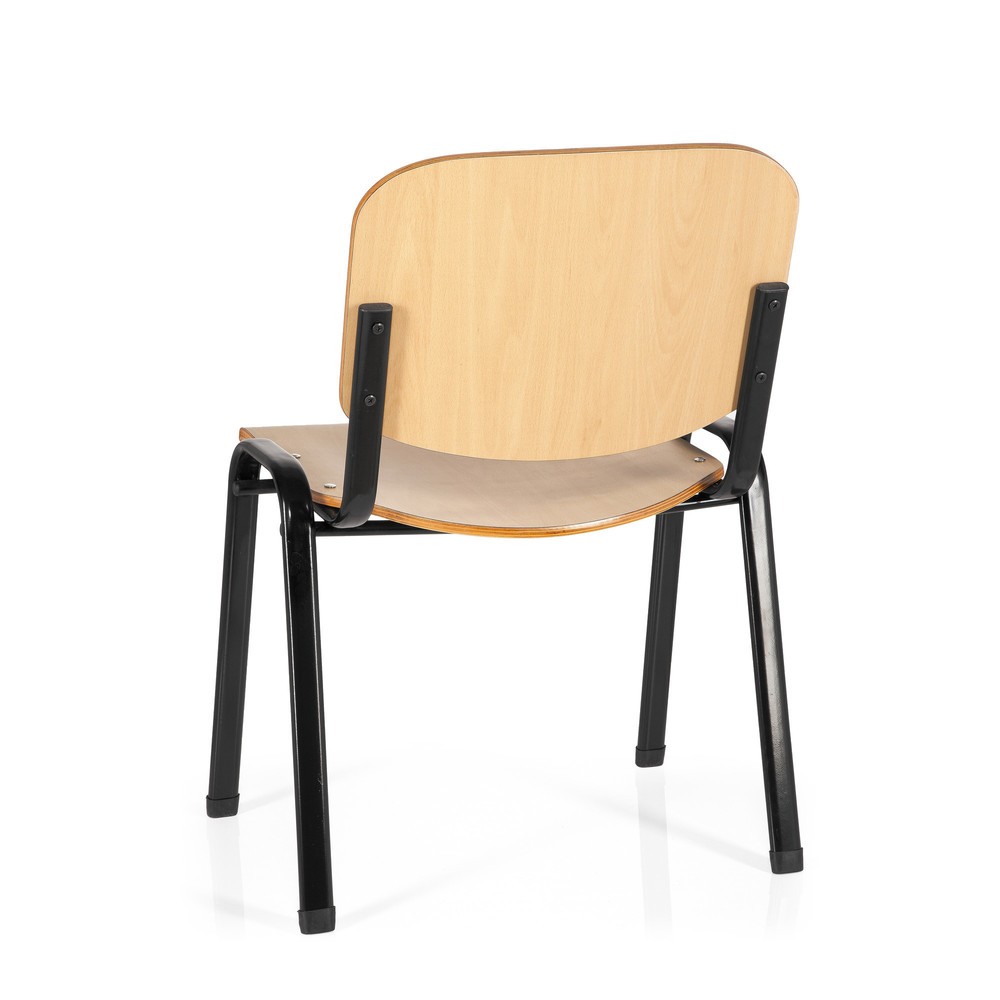 Produktabbildung Nr. 7: hjh OFFICE Konferenzstuhl / Besucherstuhl / XT 600, schwarz/buche