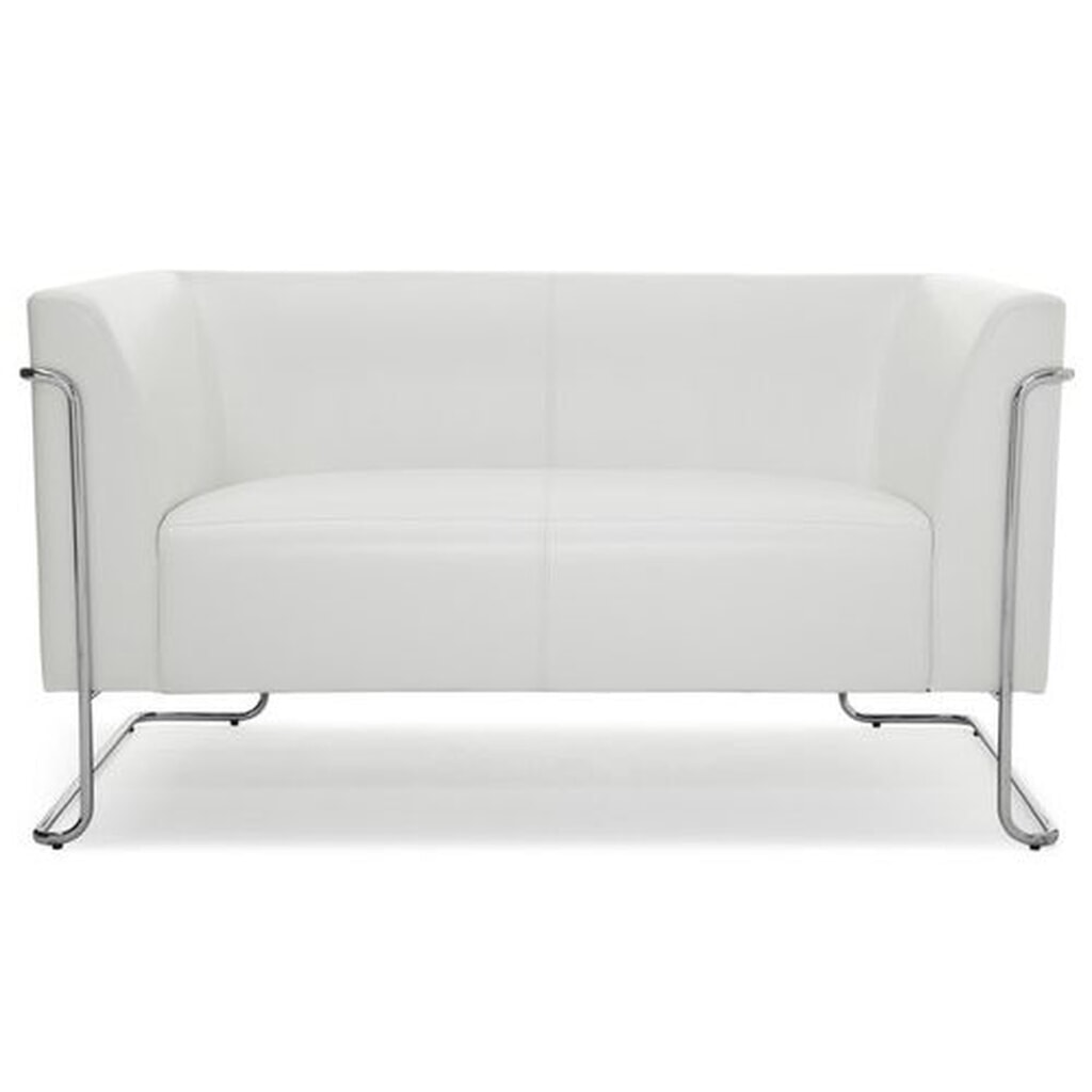 hjh OFFICE Loungesofa CURACAO Kunstleder, 2-Sitzer, weiß Produktabbildung: hjh OFFICE Loungesofa CURACAO Kunstleder, 2-Sitzer, weiß