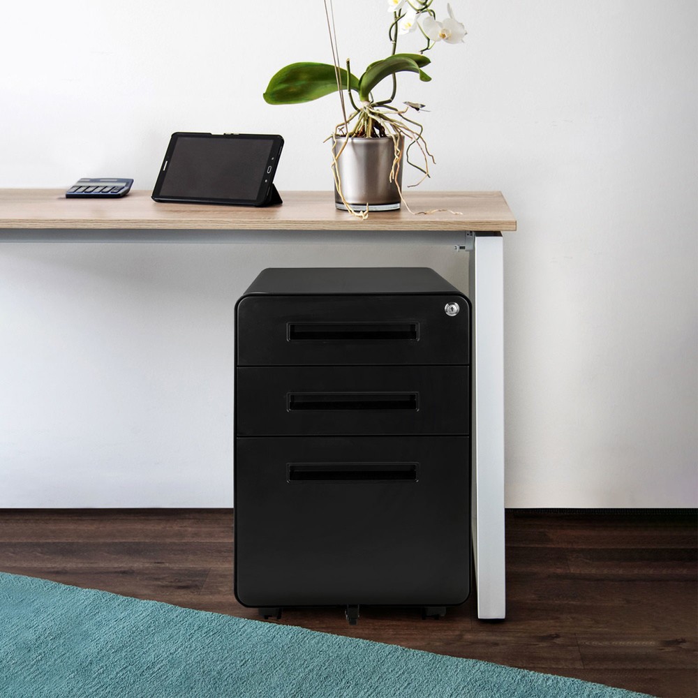 Produktabbildung Nr. 2: hjh OFFICE Rollcontainer COLOR PLUS I Metall, schwarz