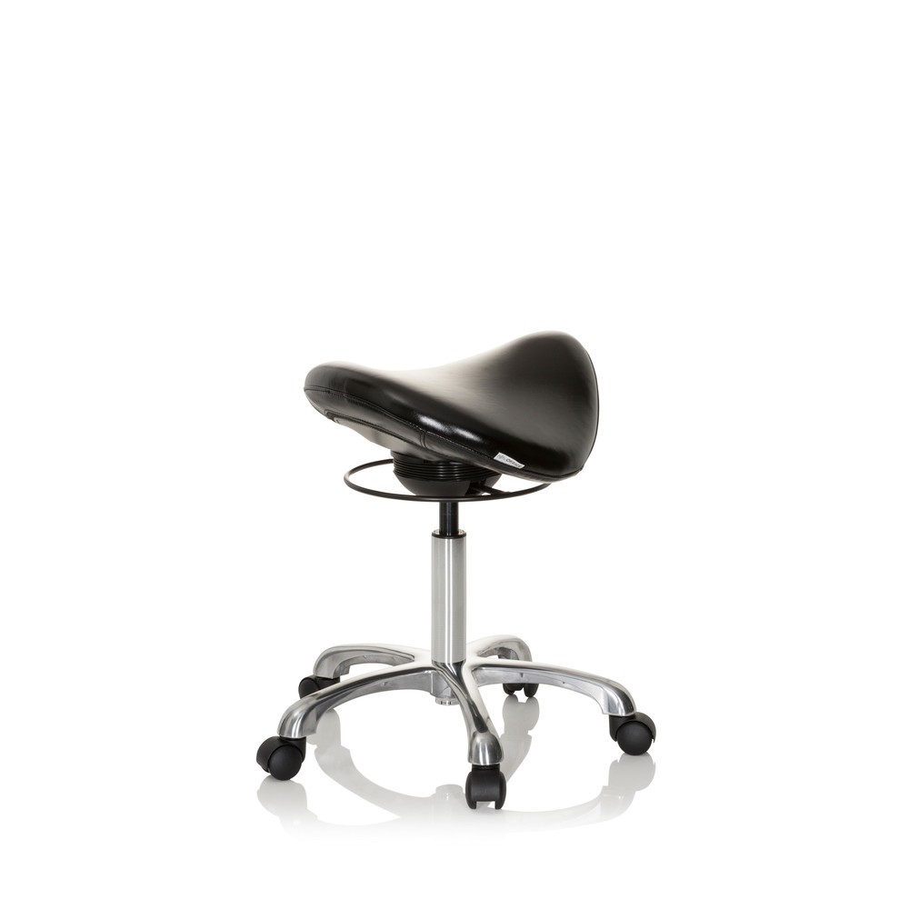 Produktabbildung Nr. 4: hjh OFFICE Sattelhocker / Sattelstuhl ORTHO SIT PU Kunstleder, schwarz
