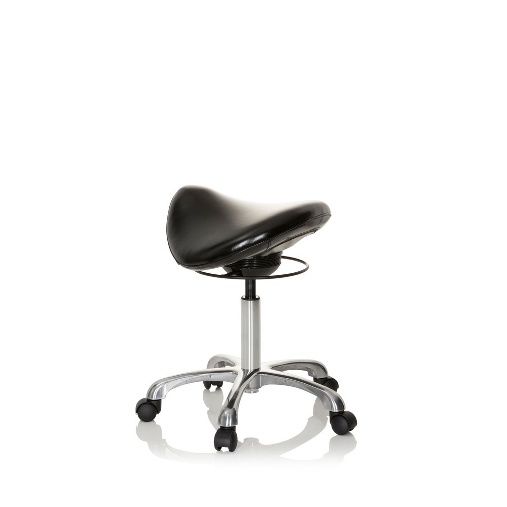Produktabbildung Nr. 7: hjh OFFICE Sattelhocker / Sattelstuhl ORTHO SIT PU Kunstleder, schwarz