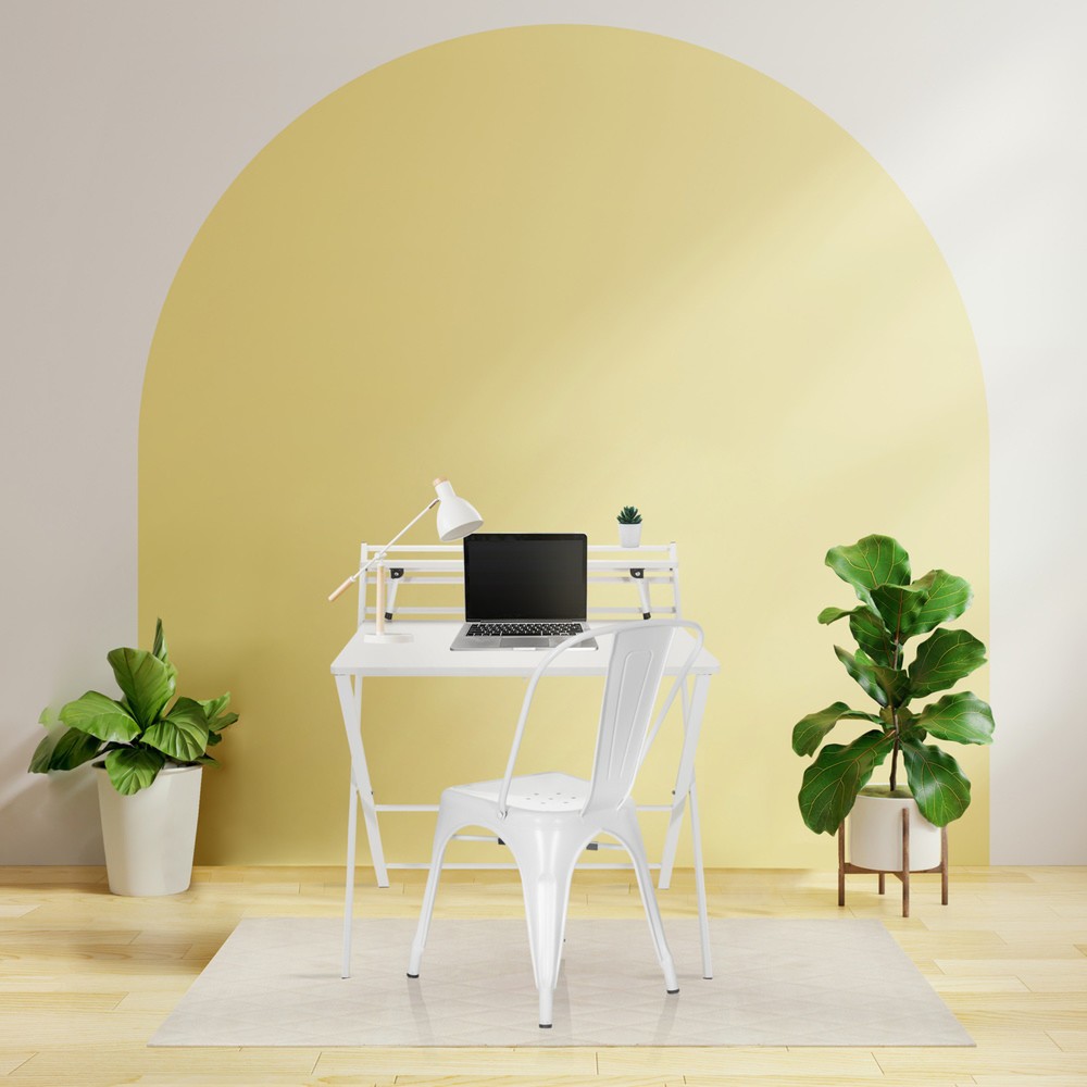 Produktabbildung Nr. 6: hjh OFFICE Schreibtisch / Arbeitstisch EASY CLAP 92 x 84, weiß / weiß