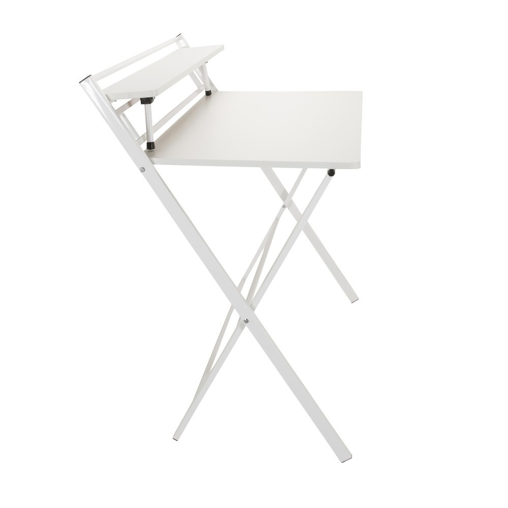 Produktabbildung Nr. 8: hjh OFFICE Schreibtisch / Arbeitstisch EASY CLAP 92 x 84, weiß / weiß