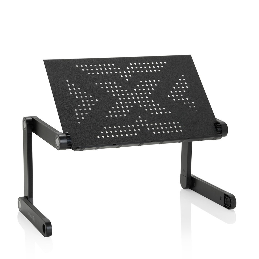 Produktabbildung Nr. 4: hjh OFFICE Sitz-Steh Schreibtischaufsatz VM-SA II klappbar Alu, schwarz